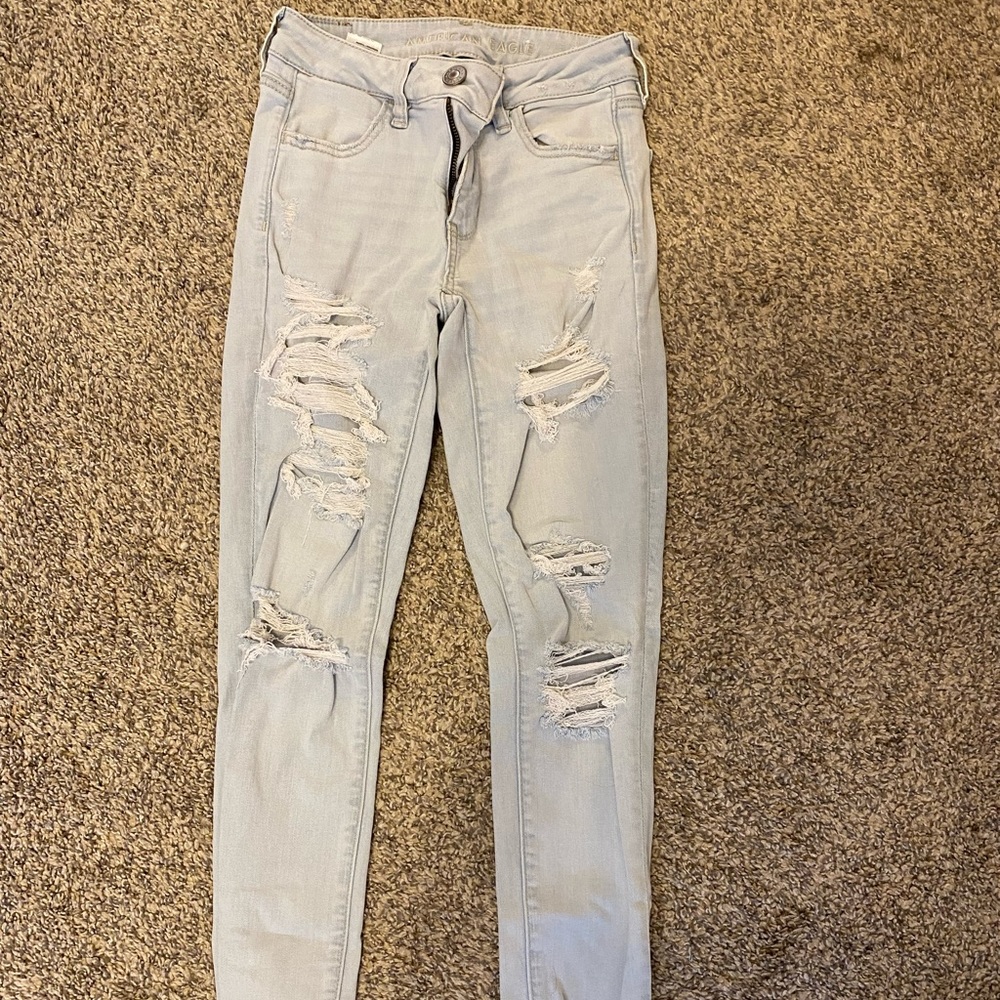Light wash jeans